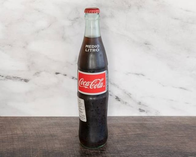 Bottled Mexican Coca - Cola 1/2 Liter.